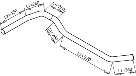 Pipe for Mercedes DINEX 