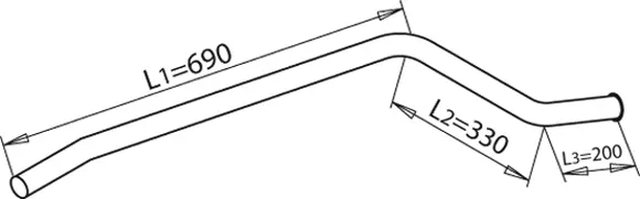 Pipe for Mercedes DINEX 