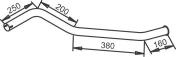 Pipe for Mercedes DINEX 