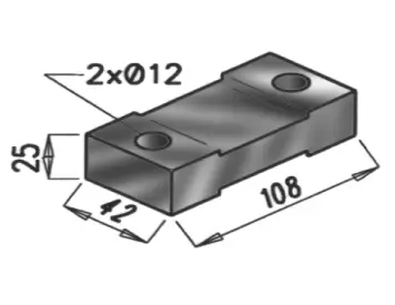 Rubber Strip, exhaust system MERCEDES 