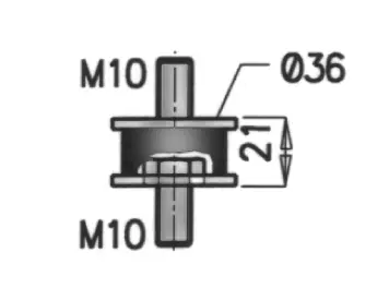 Rubber Strip, exhaust system MERCEDES 