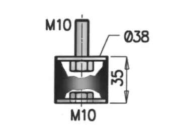 Rubber Strip, exhaust system MERCEDES 