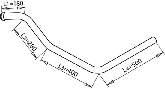 Pipe for Mercedes DINEX 