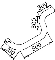 Pipe for Mercedes DINEX 