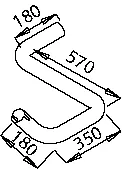 Pipe for Mercedes DINEX 