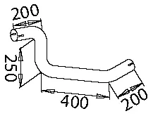 Pipe for Mercedes DINEX 