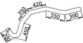 Pipe for Mercedes DINEX 
