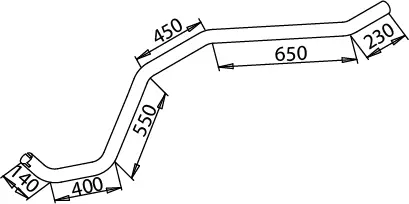 Pipe for Mercedes DINEX 