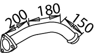 Pipe for Mercedes DINEX 