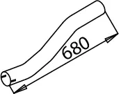 Pipe for Mercedes DINEX 