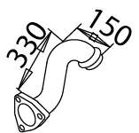 Pipe for Mercedes DINEX 