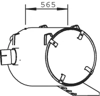 Silencer for Mercedes DINEX 