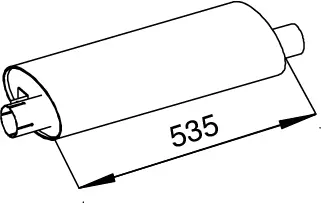 Silencer for Mercedes DINEX 