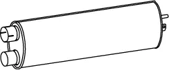 Silencer for Mercedes DINEX 