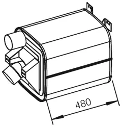Silencer for Mercedes DINEX 