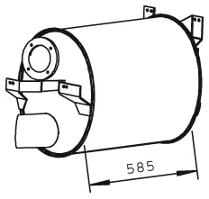 Silencer for Mercedes DINEX 