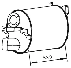 Silencer for Mercedes DINEX 