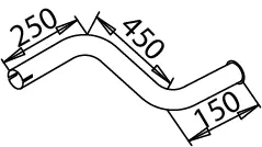 Pipe for Mercedes DINEX 