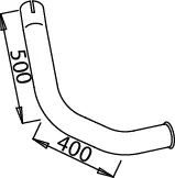 Pipe for Mercedes DINEX 
