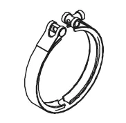 Clamp, exhaust system NEOPLAN 