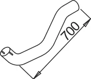 Pipe for Mercedes DINEX 