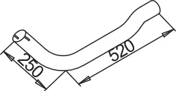 Pipe for Mercedes DINEX 