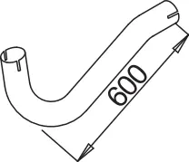Pipe for Mercedes DINEX 