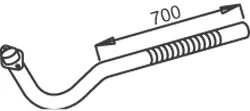 Pipe for Mercedes DINEX 