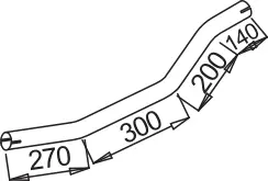 Pipe for Mercedes DINEX 