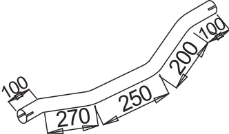 Pipe for Mercedes DINEX 