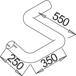 Pipe for Mercedes DINEX 