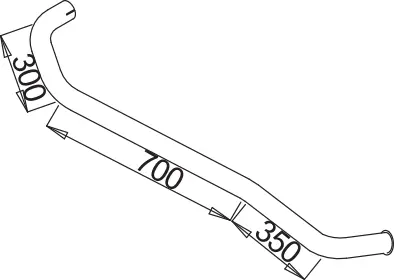 Pipe for Mercedes DINEX 