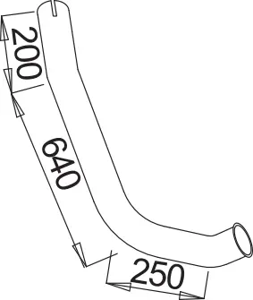 Pipe for Mercedes DINEX 