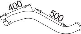 Pipe for Mercedes DINEX 