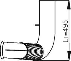 Pipe for Mercedes DINEX 