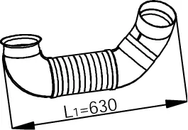 Pipe for Mercedes DINEX 