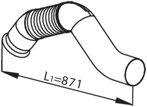 Pipe for Mercedes DINEX 