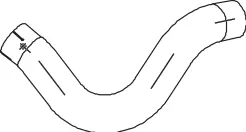 Pipe for Mercedes DINEX 