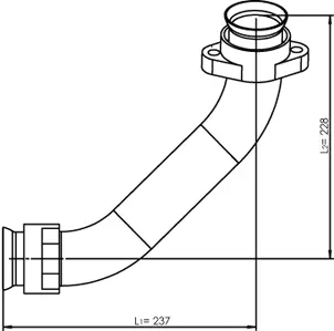Pipe for Mercedes DINEX 
