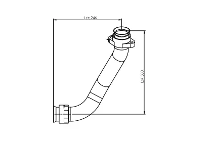 Pipe for Mercedes DINEX 