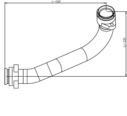 Pipe for Mercedes DINEX 