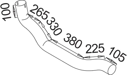 Pipe for Mercedes DINEX 