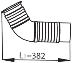 Pipe for Mercedes DINEX 