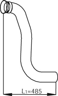 Pipe for Mercedes DINEX 