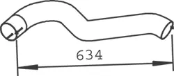 Pipe for Mercedes DINEX 