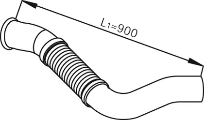 Pipe for Mercedes DINEX 