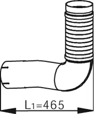 Pipe for Mercedes DINEX 