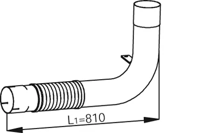 Pipe for Mercedes DINEX 