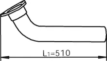 Pipe for Mercedes DINEX 