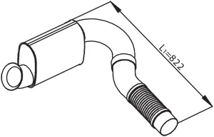 Pipe for Mercedes DINEX 